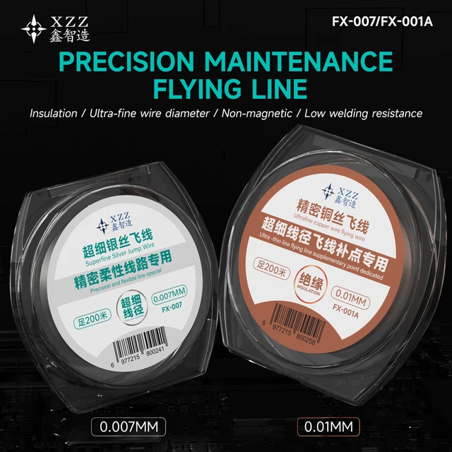 سلك جنابر XZZ نحاس صافي (سمك 0.01mm) 2