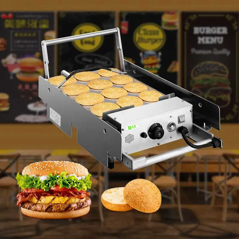Fast/snack Food Machine SS Electric restaurant Patty Warmer Hamburger Warmer/burger Bun Toaster/patty Warmer Toaster for use
