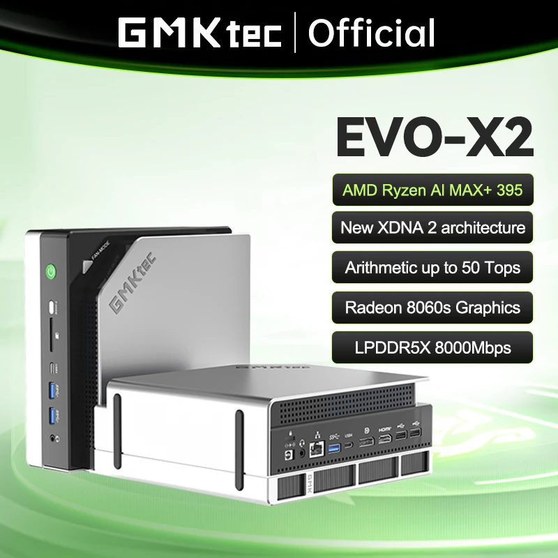 GMKtec EVO X2 メモリ/128GB SSD/2TB Amazon.com: GMKtec EVO-X2 AI Mini PC AMD Ryzen Al Max+ 395