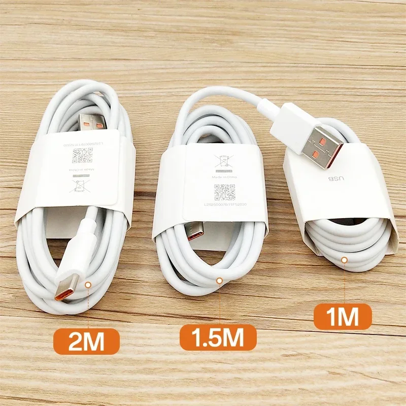Xiaomi Original 120W 90W 67W 6A USB Type C Fast Turbo Charge Cable