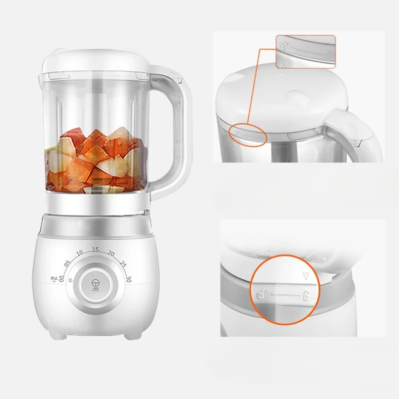 Easy to operate infant supplementary food machine, steam diversion design, cooking and mixing machine, environmental protection 3