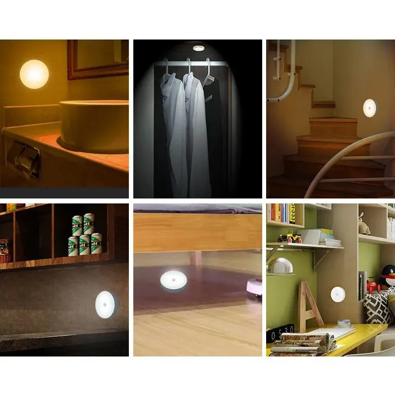 Motion Sensor Night Light EW Body Sensor Light Cabinet Light Rechargeable