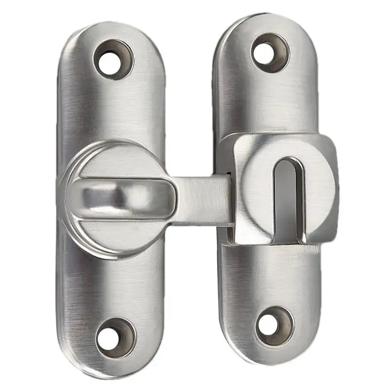 Sliding Gate Lock 90/180 Sliding Door Latches Security Door Locks Barn Lock Hardware With 4 Screws Punch-Free Installation