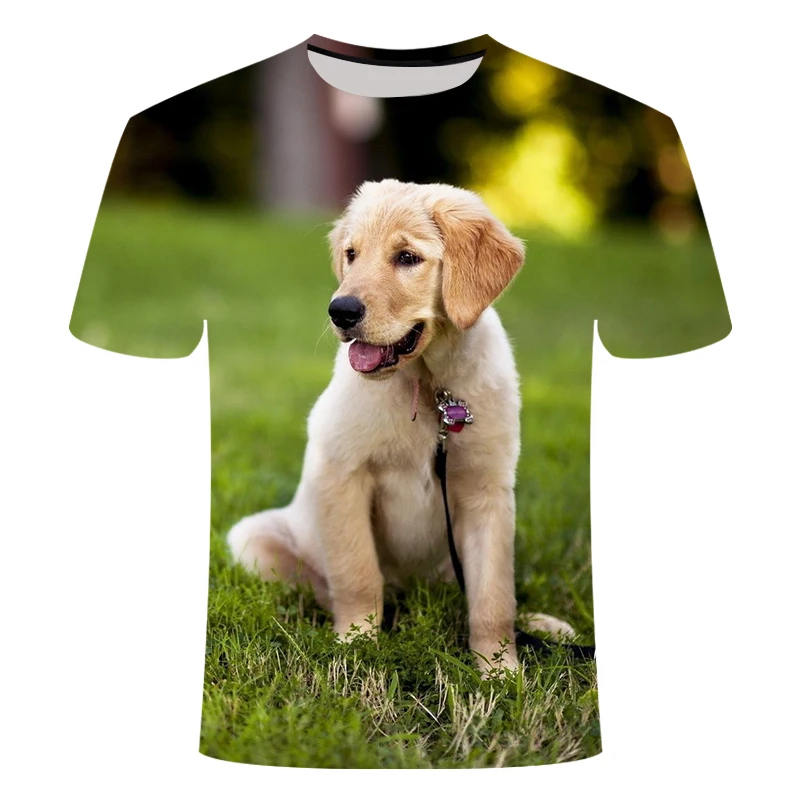 

2020 NEW 3D Printed Pet Dog T-shirts Labrador Retriever Large T-shirt Pattern Can Be Customized Child and Adult Size 4-20 years