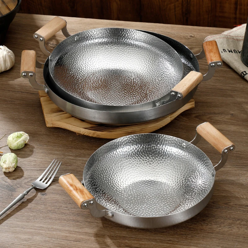 Kitchen Metal Pot Stainless Steel Double Handle Cooking Pot Household Kitchenware - 28Cm 19 Kitchen Metal Pot Stainless Steel Double Handle Cooking Pot Household Kitchenware - 28Cm