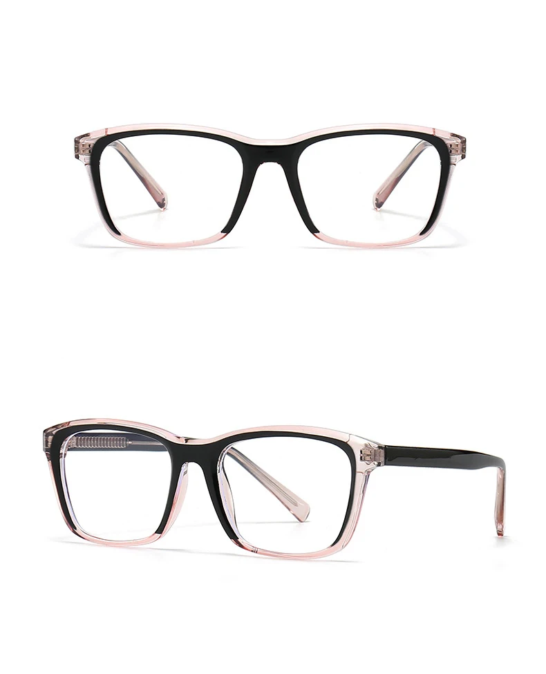 R56841 transparenter Rahmen Lesebrillen Frauen Retro bunte Brille Männer ovale presbyopische Brille diopt risch 0.5 ~ 3,5 – Detail 3