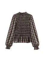 Nlzgmsj 2025 Vintage Chic Brown Plaid Shirts Women Long Sleeve Blouses Fold Fashion Casual Elegant Women Tops Y2k - Image 3