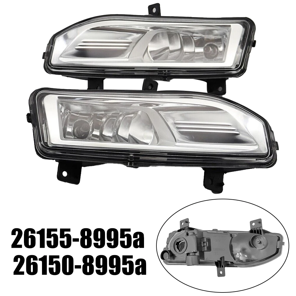 

3000K 31.5*14.5*12CM Pair Front Fog Light Lamp LED Headlight With Bulb For Nissan Qashqai 2017-2021 Car Accessories