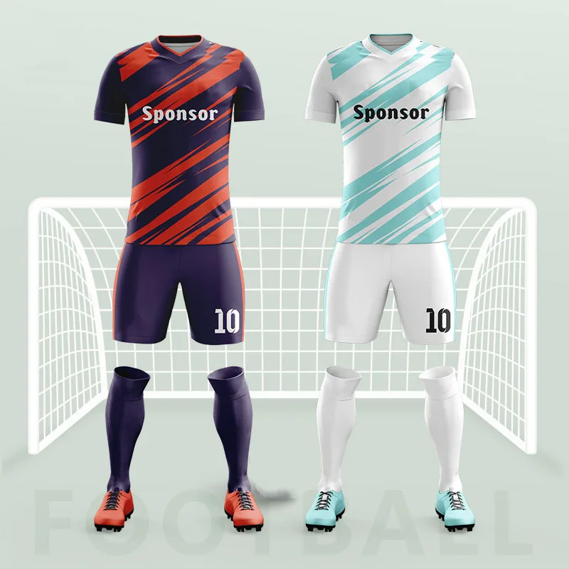 Soccer Kits For Men Full Sublimation Customizable Club Team Name Number