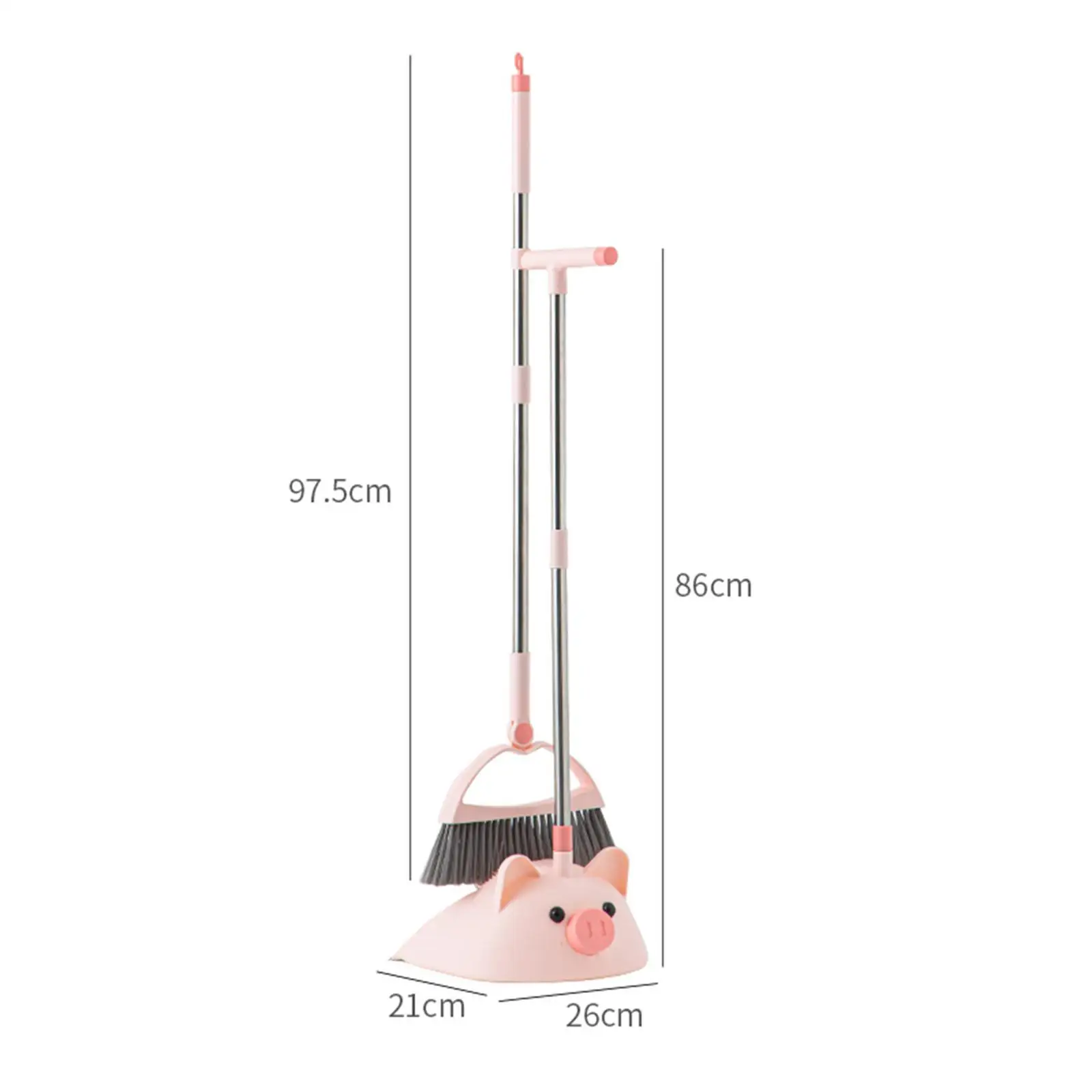 2x Dustpan Broom Combo Set Household Cleaning Broom Set for Office Home