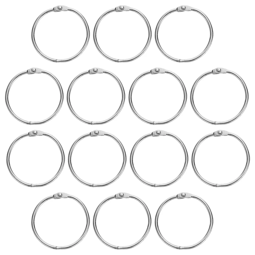 

Metal Binder Book Key Rings Loose Leaf Book Hoops Index Cards Album Binding Clip Hole Punch Calendar Circles Office Supplies