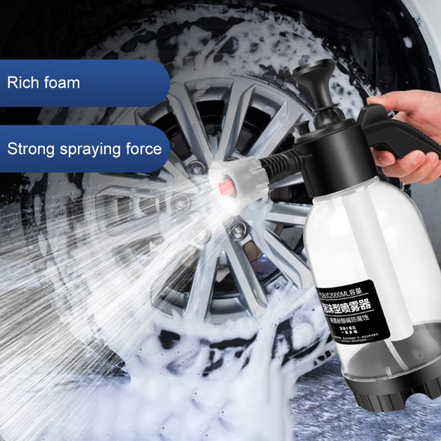 2000 ML Hand Pump Foam Sprayer Car Wash Hand Foam Watering Can Sno Foam ◇  Lot I3