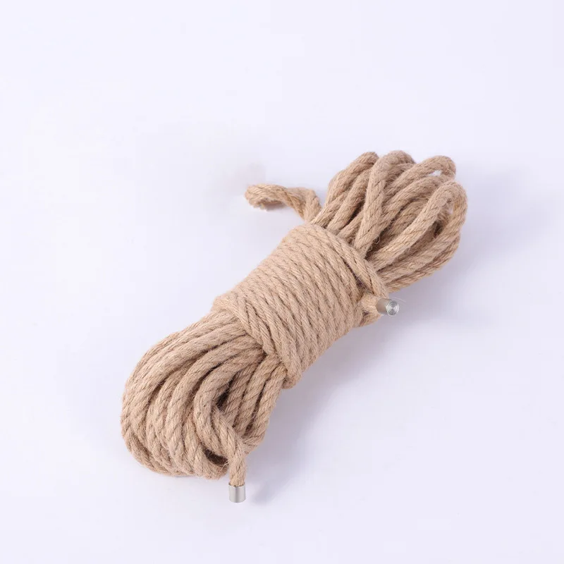 

10 meters fun cotton hemp rope thick sm binding cotton rope adult hand and foot restraint props