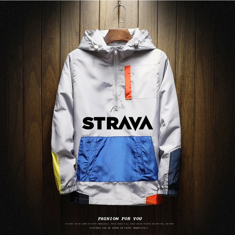 Модная ветрозащитная Мужская велосипедная куртка STRAVA ветровка уличная