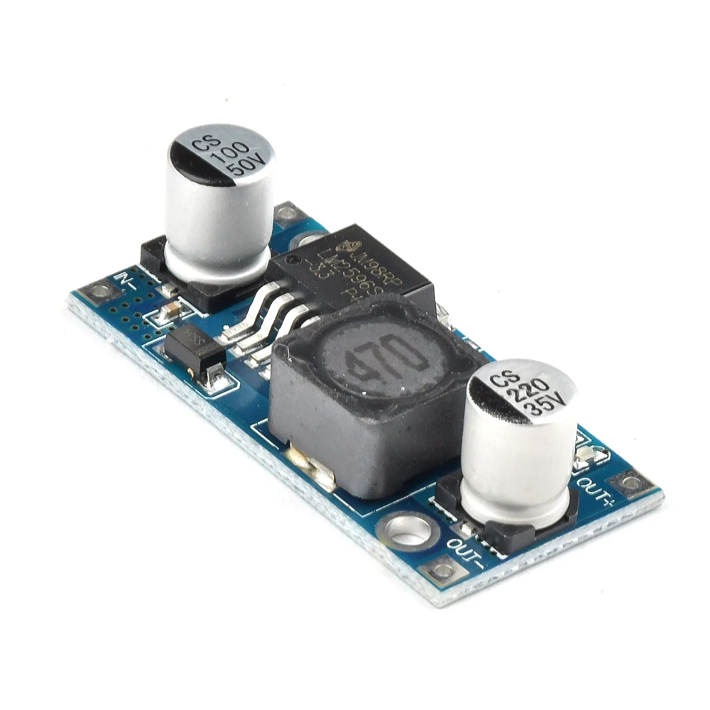 DC-DC 스텝 다운 컨버터 모듈 3A DC 3.3V 5V 12V 24V 30V 조절 가능한 전압 조정기 LM2596ADJ LM2596S 전원 공급 모듈