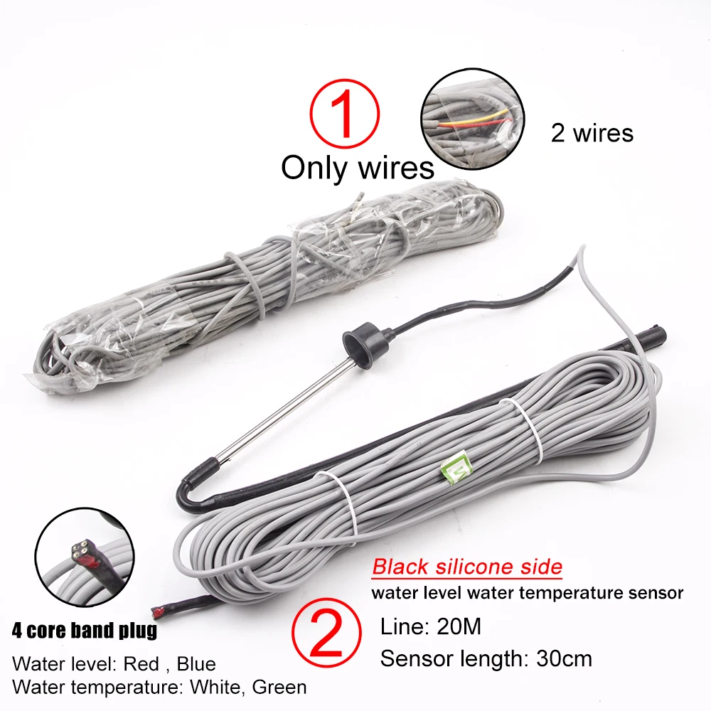 Universal Solar water heater accessories control long wires instrument 2 and 4-core water level temperature sensor probe