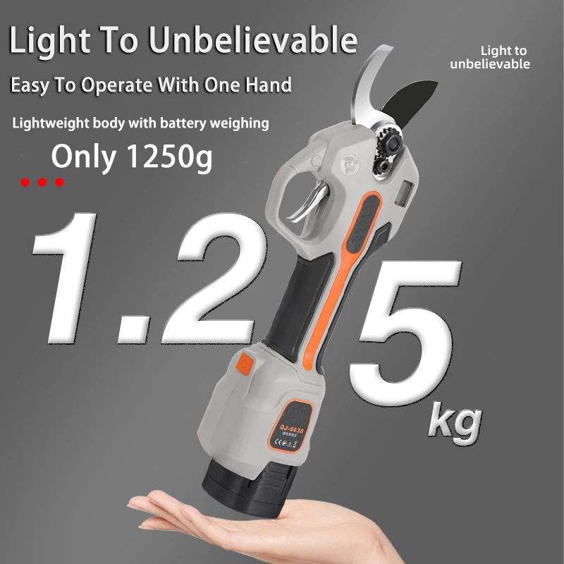 Brushless Electric Pruner Shear 30mm Pruning Scissors Rechargeable Tree Branches Electric Pruning Garden Tool For 16.8V Battery 2