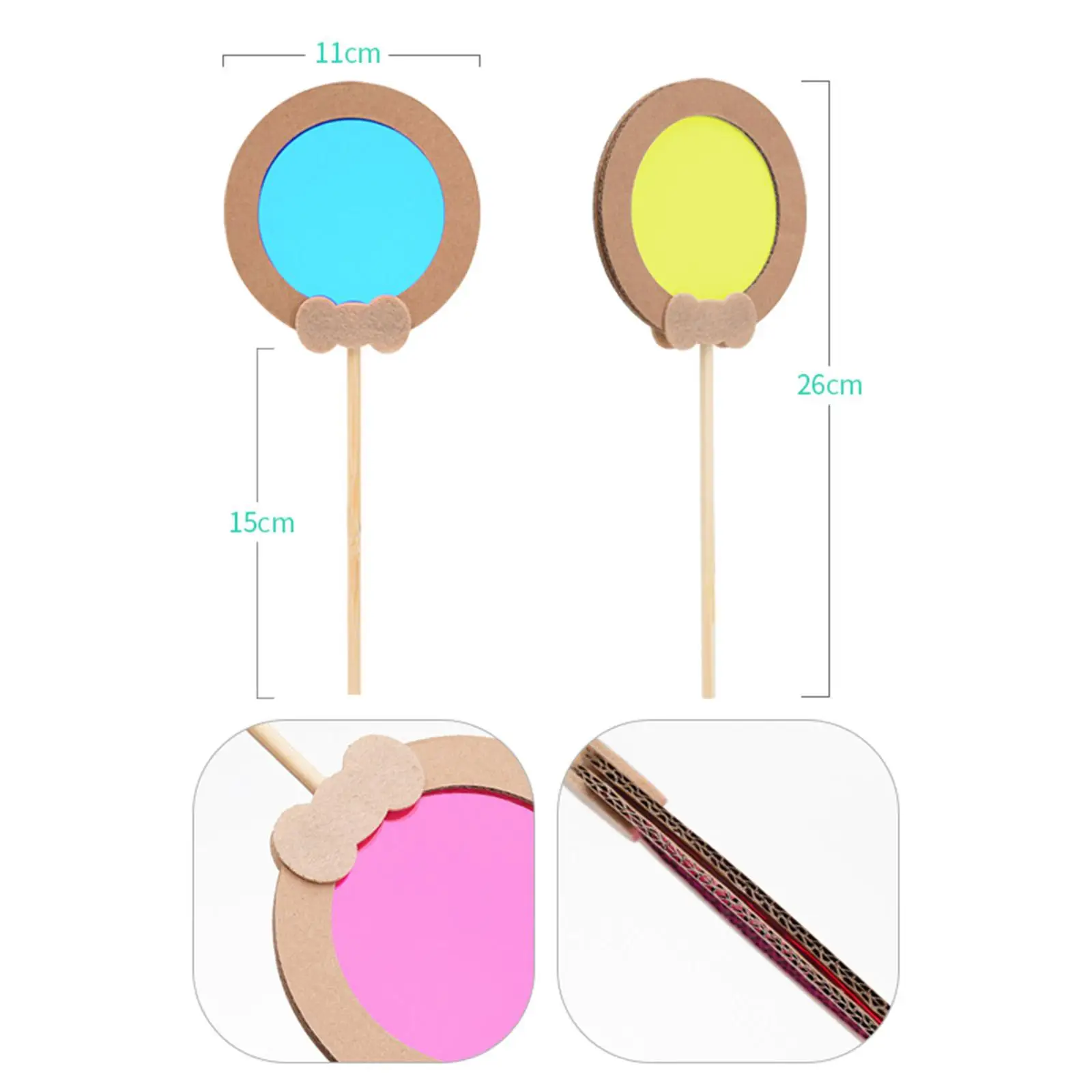 5x Color Paddles Educational Optical Learning for Kids Children Holiday Gift