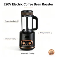 Torréfacteur électrique de grains de café 220V, machine à torréfier le café à domicile avec contrôle de la température, minuterie et refroidissement automatique 2