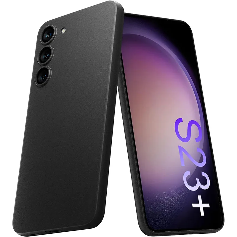 Custodia In Silicone Ultra Sottile Opaco Di Lusso Per Samsung Galaxy S24 S23 Ultra Fe Plus Cover Posteriore Morbida Per Galaxy S24 Ultra Slim Shell