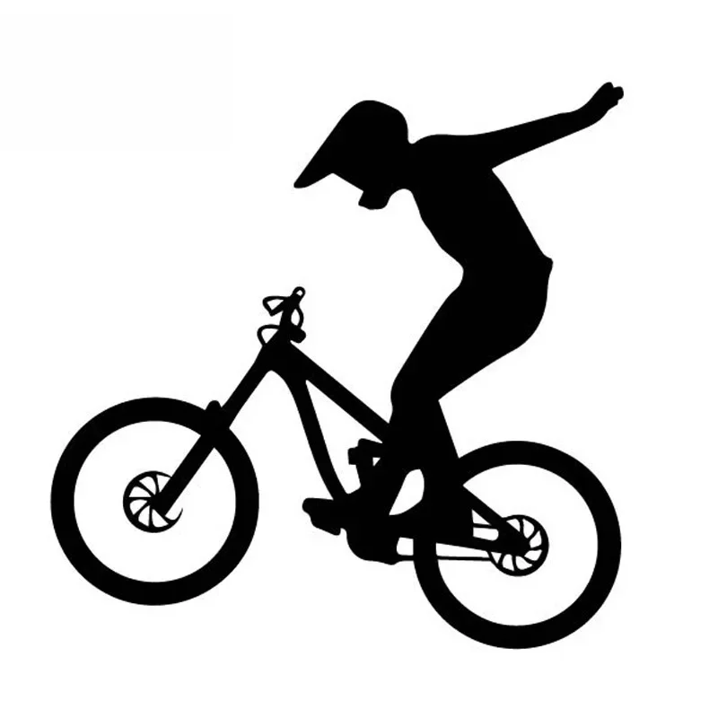 

Creative Bicycle Rider BMX Skills Extreme Maximal Sport Vinly Decal Decor Car Sticker Decoration Black/Silver,15cm*15cm