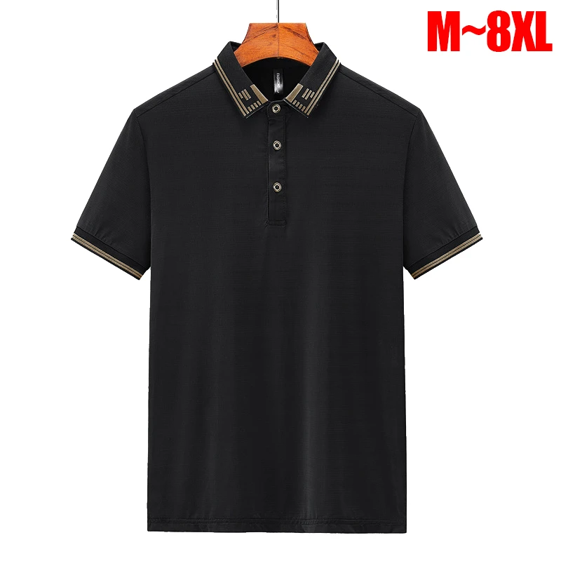 Men Designer Polo Plus Size Golf Shirts Mens Big Size 8xl Men