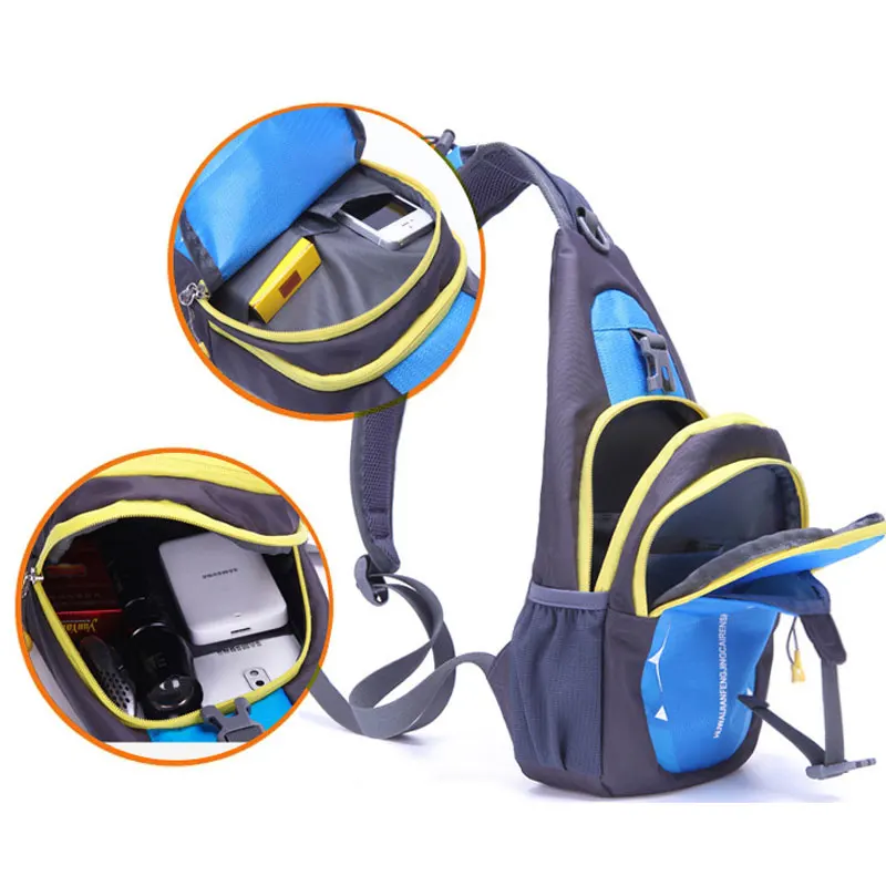 Chest Bag Pack Waterproof Travel Sport Cross Body Shoulder Sling Chest Bag Mountaineering Mobile Phone Bag Waist Packs