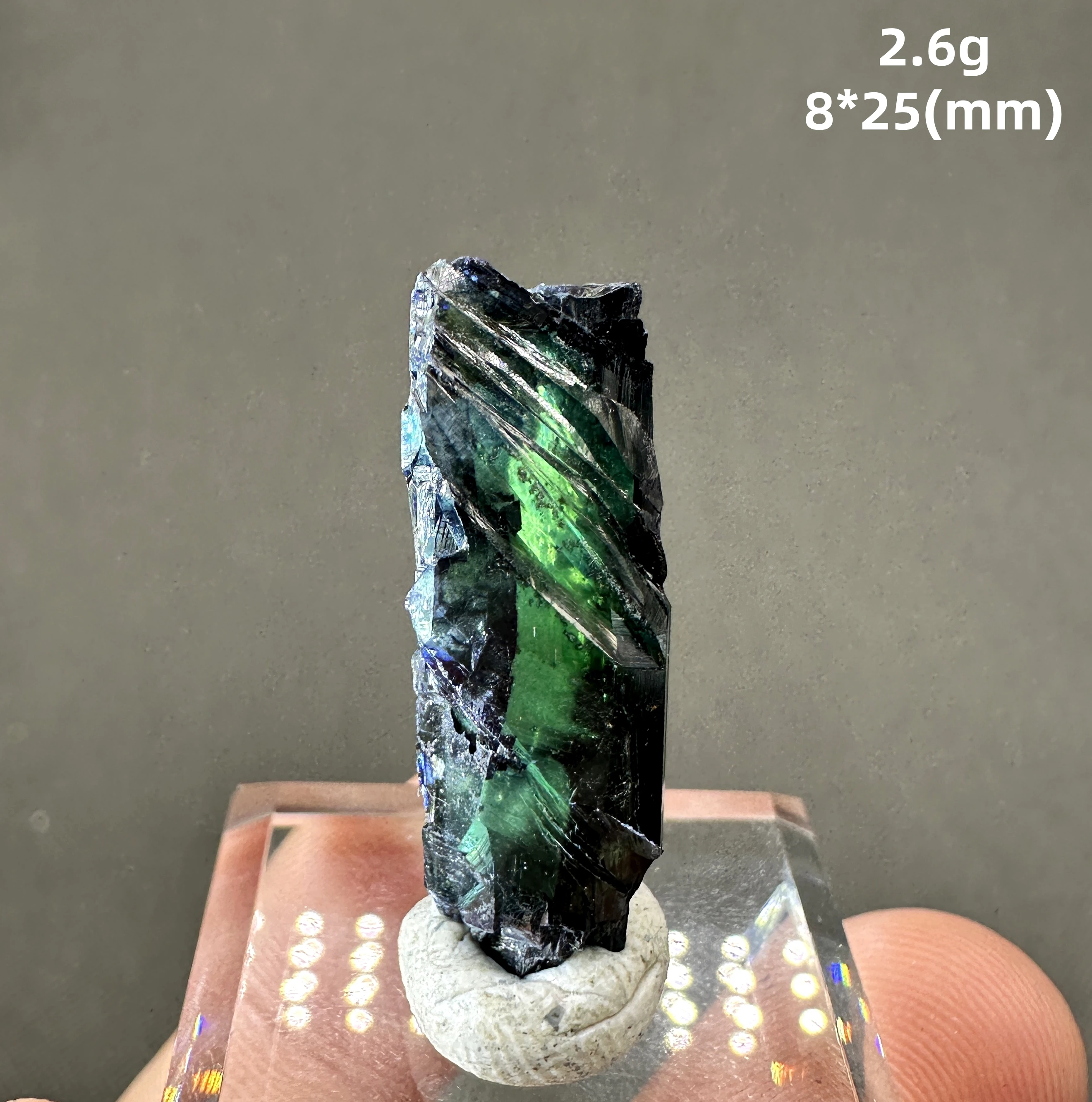 Natural rare Brazil  Vivianite Blue ironearth mineral specimen + Excluding glass base + healing quartz crystals and stones 2