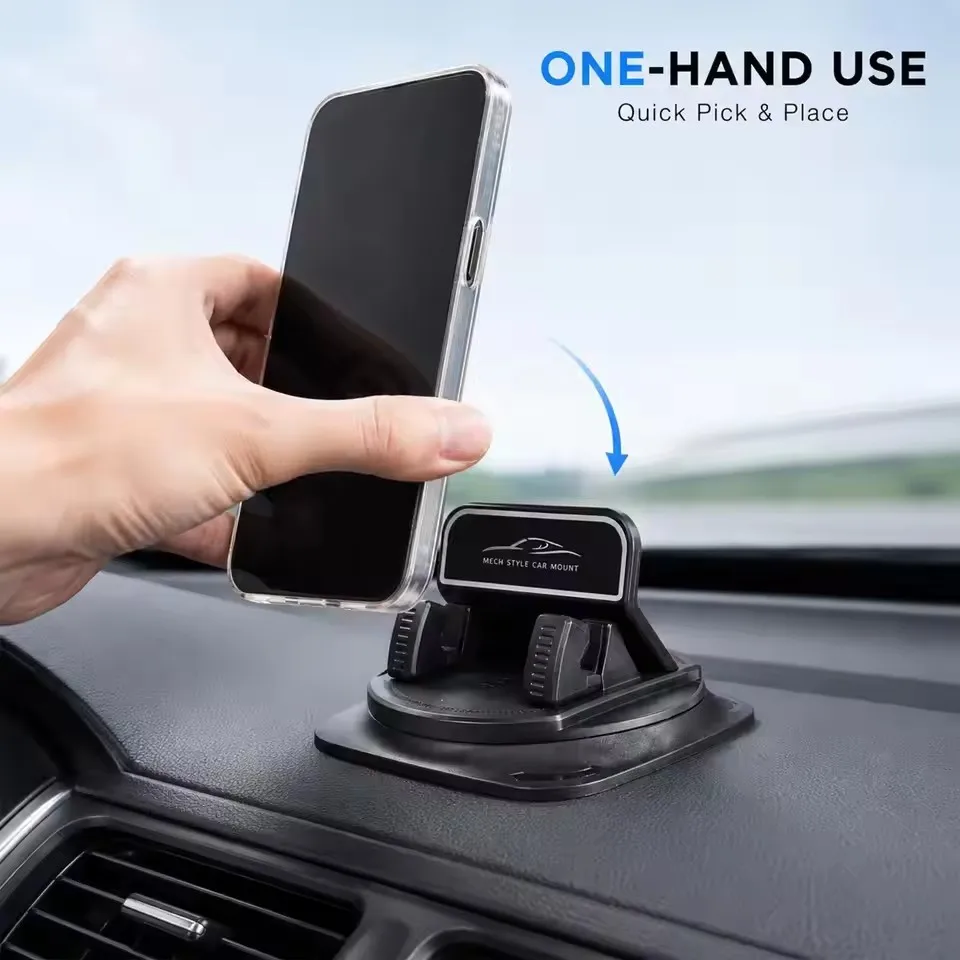 Universal 360° Rotatable Suction Cup Stand for Mobile Navigation - Versatile Use for Car, Home, and Desk