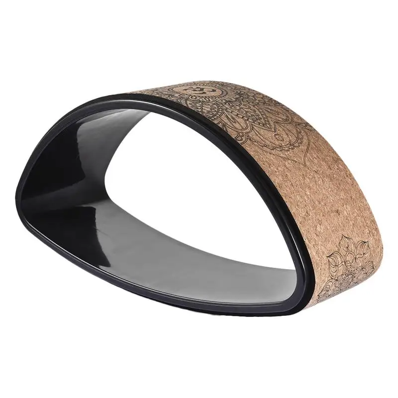 

Yoga Wheel Natural Cork Fitness Wheel Arch Balance Trainer Stretch Chest and Spine Fitness Equipment Supplies Deep Tissue Massag