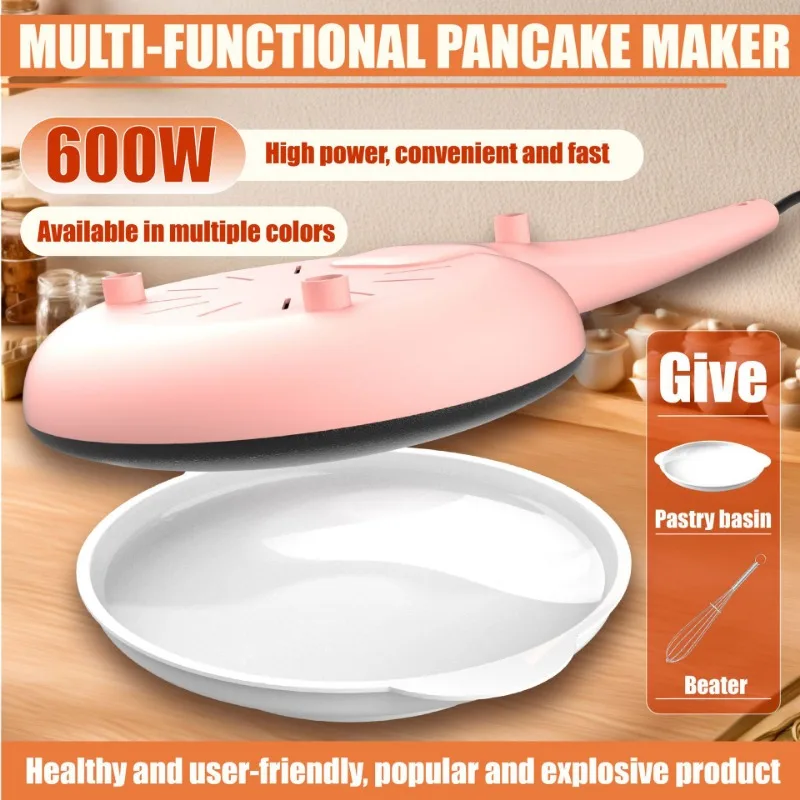 110V/220V Household Non-stick Pancake Machine Electric Crepe Baking Pan Instant Heating Spring roll Pastry Frying Grilling Plate baking pan crepe maker