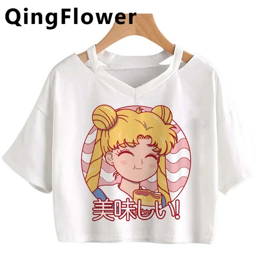 New Kawaii Anime Printing T Shirt 여성 하라주쿠 반팔 재미 Ulzzang Fashion Funny New Top T 셔츠 여성 3