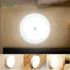 Wireless Round Night Light Motion Sensor USB Charging Led Wall Lamp for Bedroom Decoration Staircase Cabinet Wardrobe Lighting 1