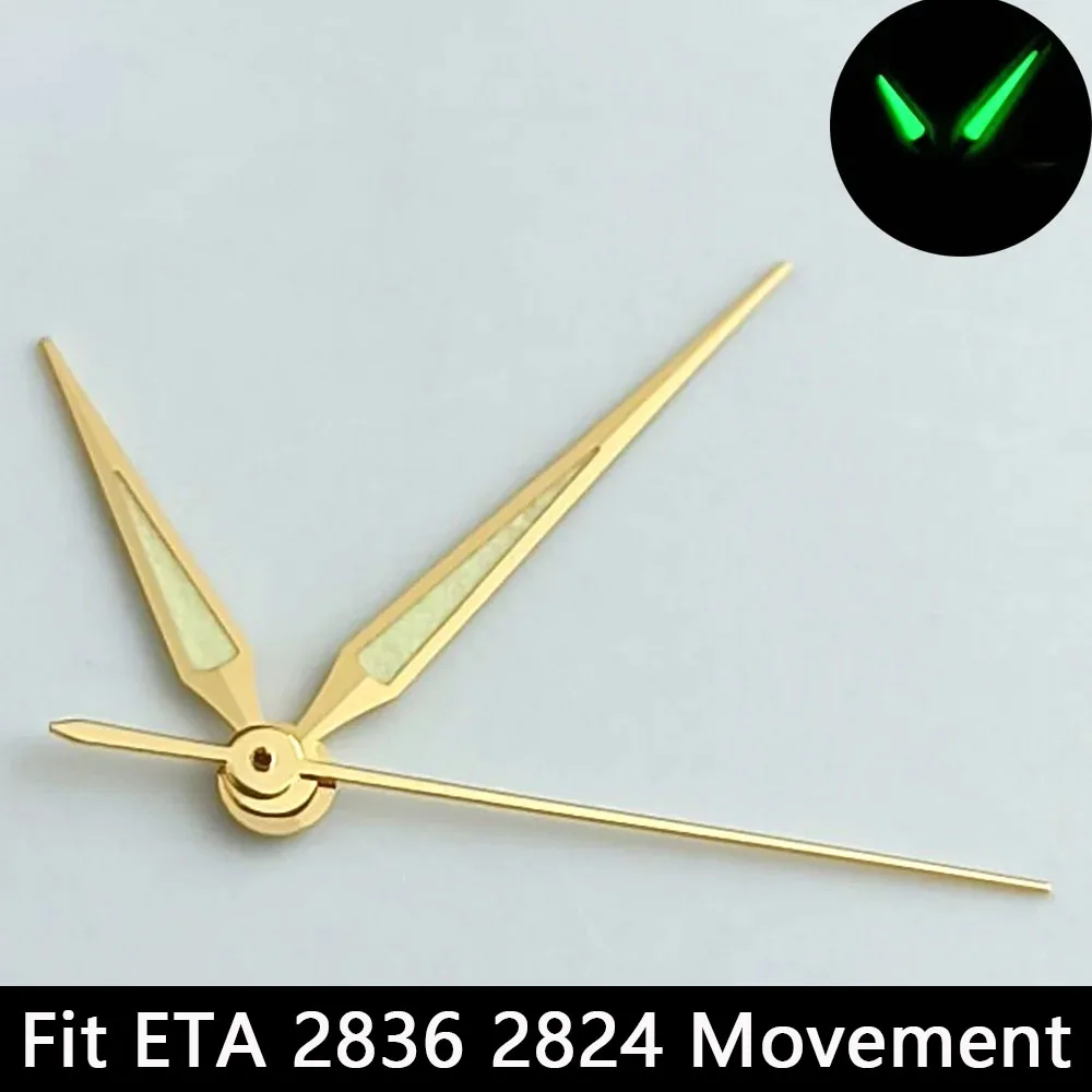 Silver/Gold Luminescent Watch Hands