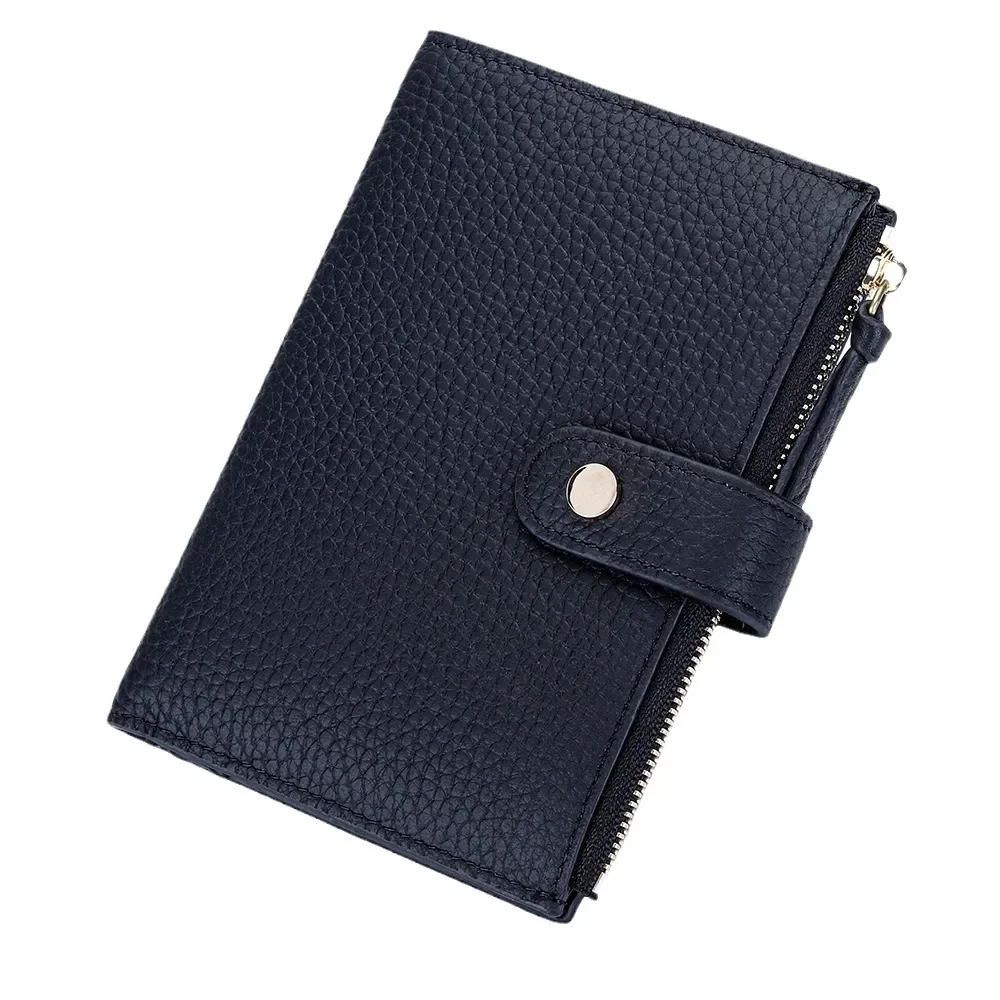 

Slim Wallet for Women Ladies Small Thin Leather Short Purse Large Capacity Credit Card Holder Clutch Wallet with Clear ID Window