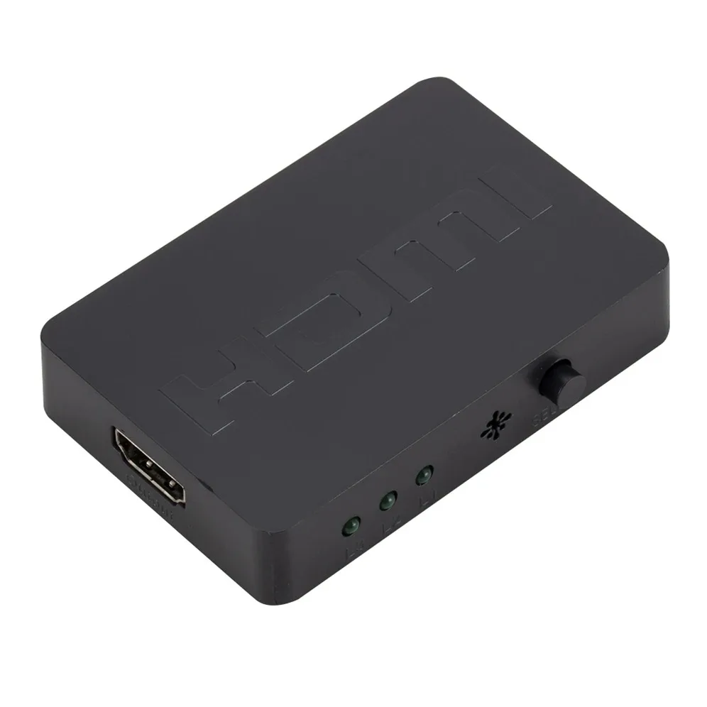 YKDAWN HDMI 호환 스위치, HDMI 비디오 스플리터, 에어리 어댑터, Xbox, DVD, HDTV, PC, 노트북, TV용, 3 포트, 3 입력, 1080P
