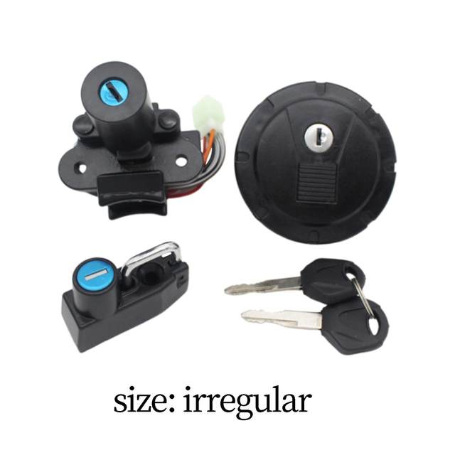 Fuel Gas Tank Cap Lock Cover with Keys Sturdy Accessories for Kawasaki Klx250 Klx250SF Easily Install Motorbike Spare Parts