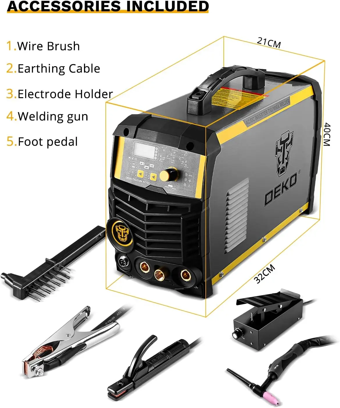 TIG MMA Welding Machine for Carbon Steel Stainless Steel Copper Aluminum