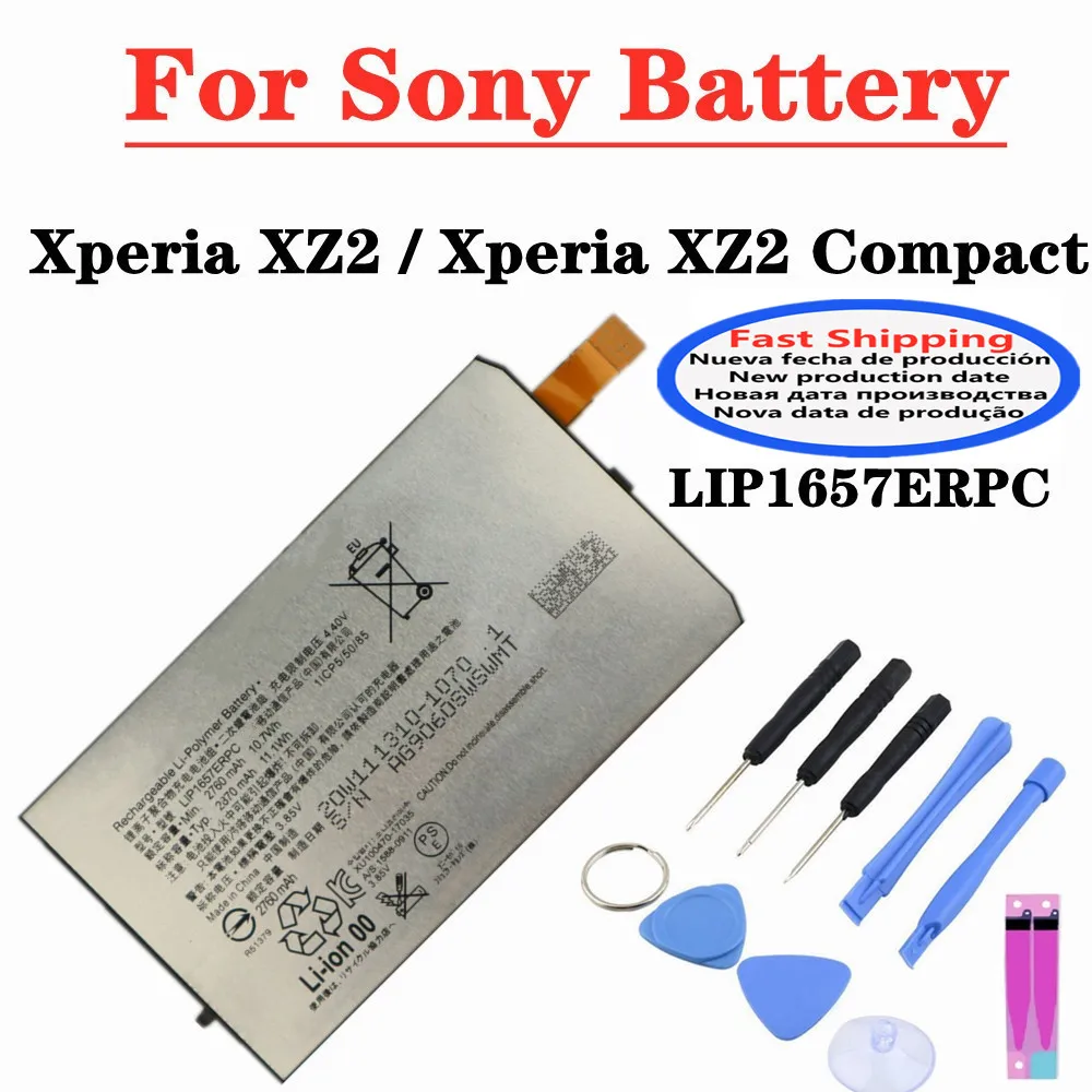 

Аккумулятор для Sony Xperia XZ2 Compact XZ2 Mini H8324 H8314, 2870 мАч