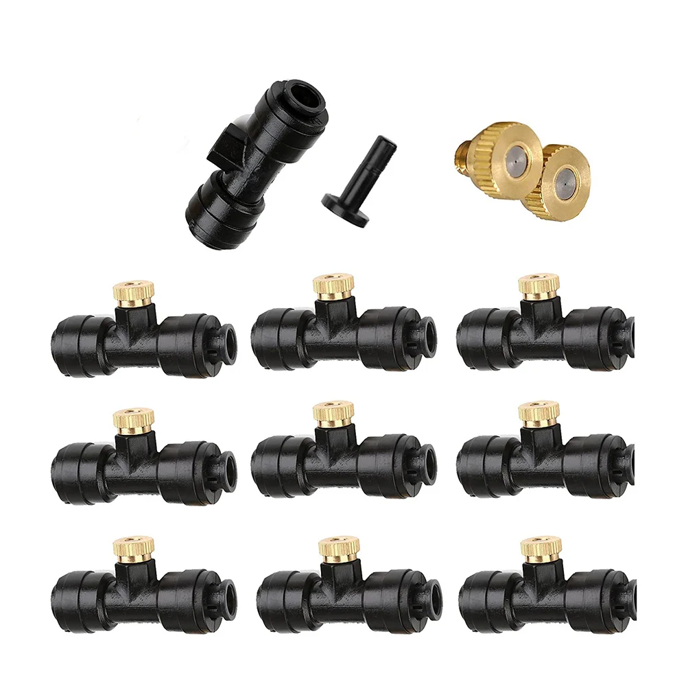 Booster Silent Mist Spray Self-priming Diaphragm Pump Kit Greenhouse Irrigation Humidification Misting Cooling System 4