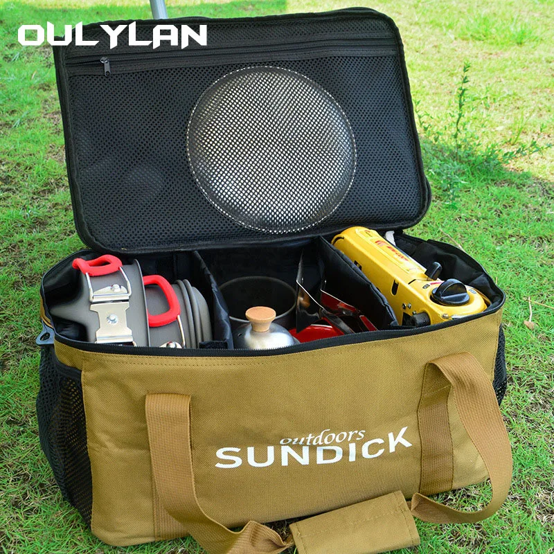 

Outdoor Camping Storage Box Large Capacity Picnic 600D Tool Bag Handbag Storage Pack Travel Waterproof Oxford Cloth Organizer