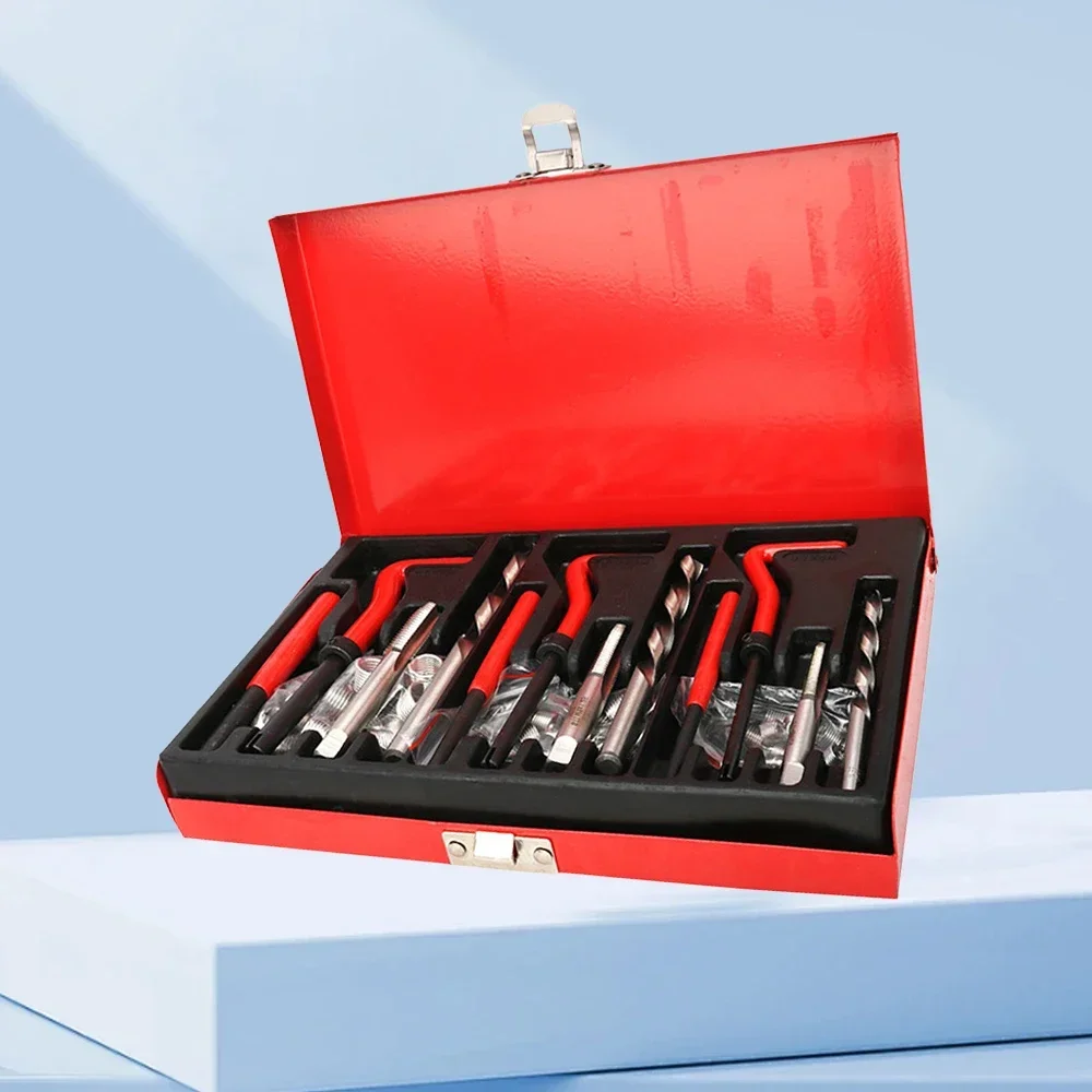 Revolutionary 88-Piece Thread Repair Kit | M3-M14 Screw Inserts | Damaged Threads Restoration | Complete with Drill Bits