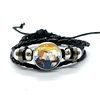 Good omens Leather Bracelets Angel Colourful contexts Funny Multilayer Braided Bracelets Bangles Handmade Jewelry Gifts 1