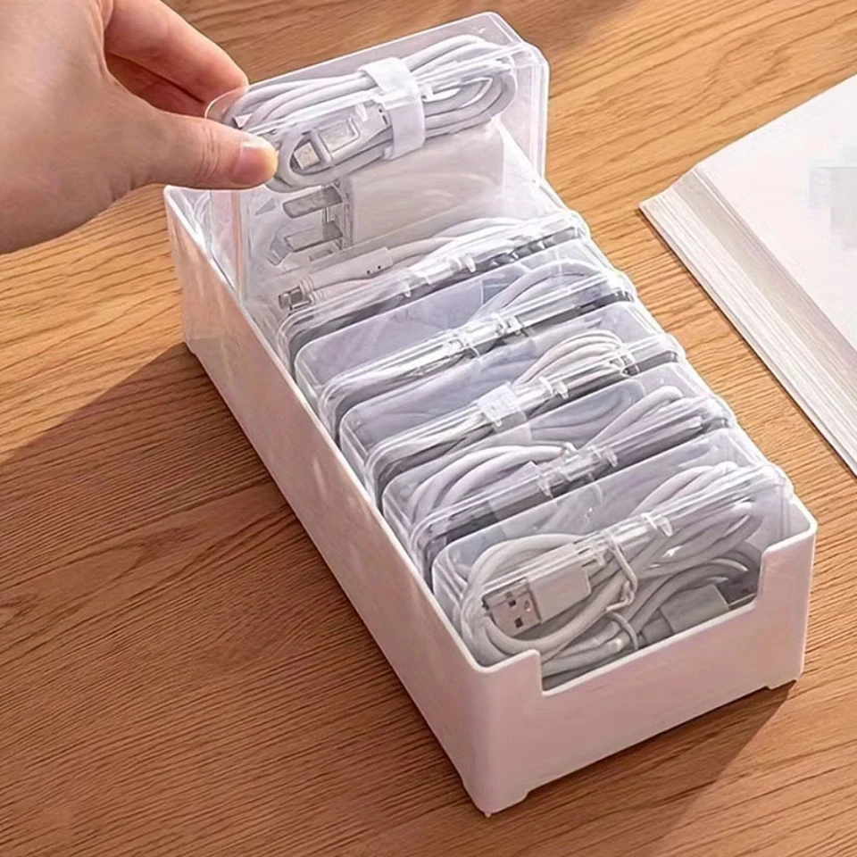 Desk Storage Data Cable Box Organizer