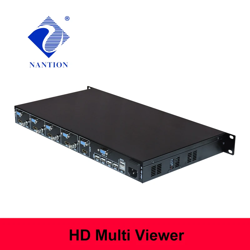 4x1 HD 비디오 신디사이저 프로세서 멀티 뷰어 HDMI 호환 CVBS VGA USB 입력 1920x1080p PIP POP RS232 원격