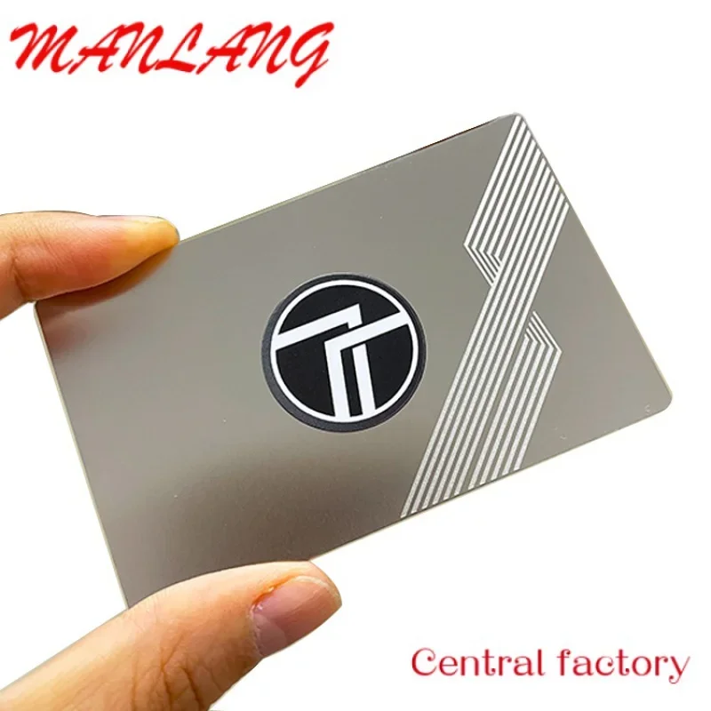

Custom Customu Gift card Blank etal n card ith custoized engraving