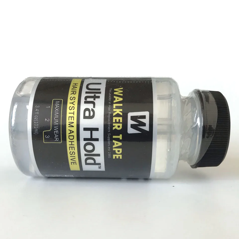 101Ml/3.4 Fl.Oz Walker Tape Ultra Hold Lace Wig Colla Per Parrucche Big Bottle Adesivo In Pizzo Trasparente Per La Sostituzione Dei Capelli Brush-On