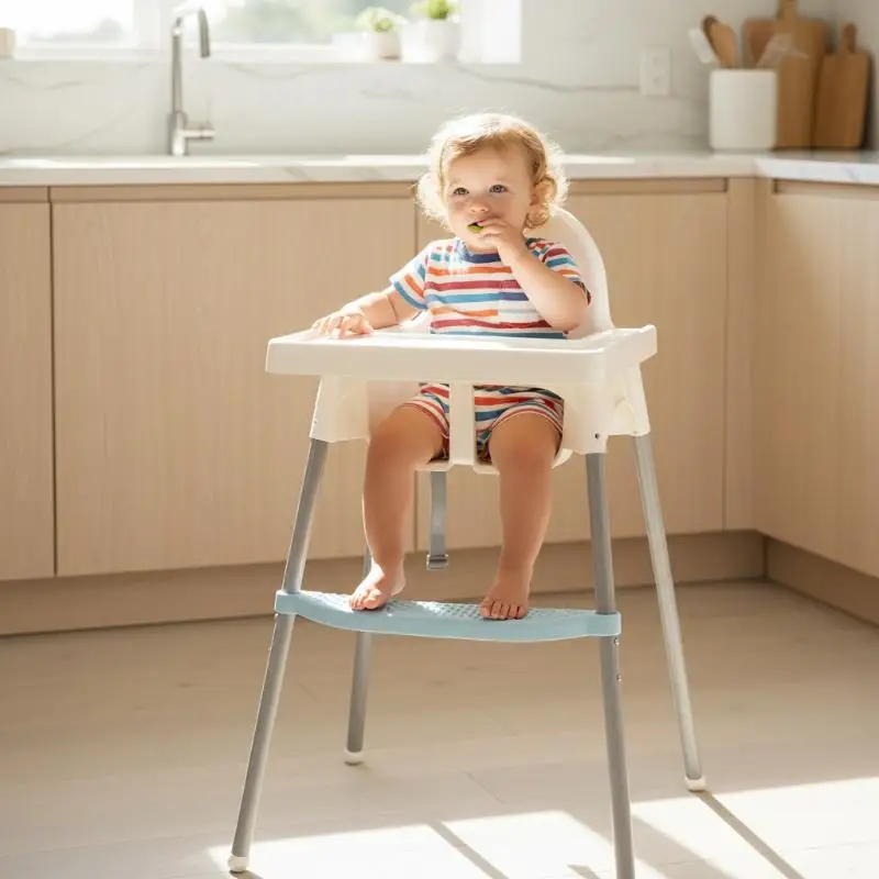 High Chair Foot Rest Adjustable for Baby NonSlip Design Height Support Toddler Comfort for Home Dining Easy Installation - 2