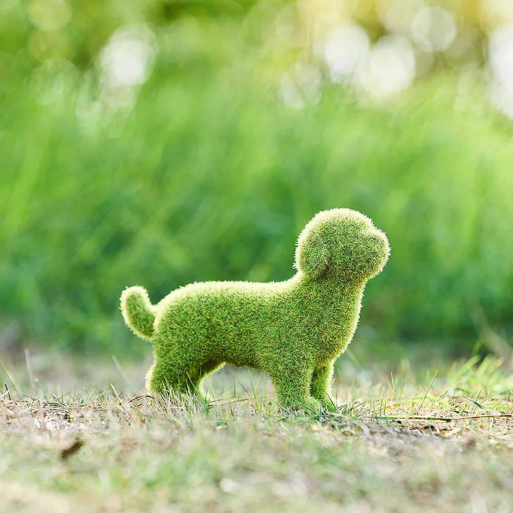 

Realistic Garden Decor Outdoor Accessories Kawaii Puppy Sculptures & Figurines Home Decor Resin Ornaments Lovely Animal Statue