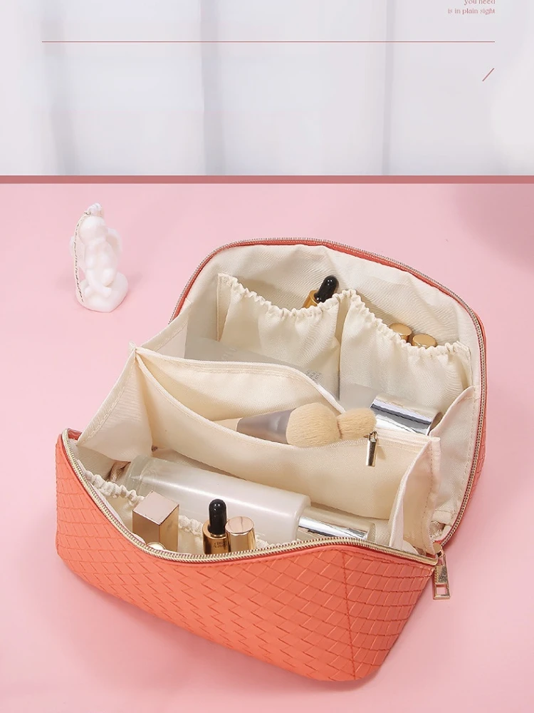 Multifunctional Portable Large Capacity Travel Cosmetic Bag With Handle 15 Multifunctional Portable Large Capacity Travel Cosmetic Bag With Handle